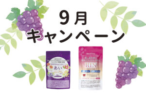 9月キャンペーンのお知らせ